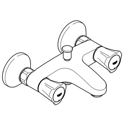 GROHE 25450001 - Kupaonska miješalica za kadu COSTA L DN 15, sjajni krom