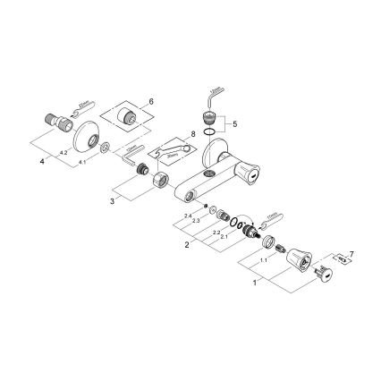 GROHE 26009001 - Tuš miješalica COSTA L DN 15 sjajni krom