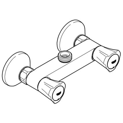 GROHE 26009001 - Tuš miješalica COSTA L DN 15 sjajni krom