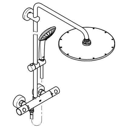 GROHE 26075DL0 - Sustav za tuširanje EUPHORIA SYSTEM 310 brončani