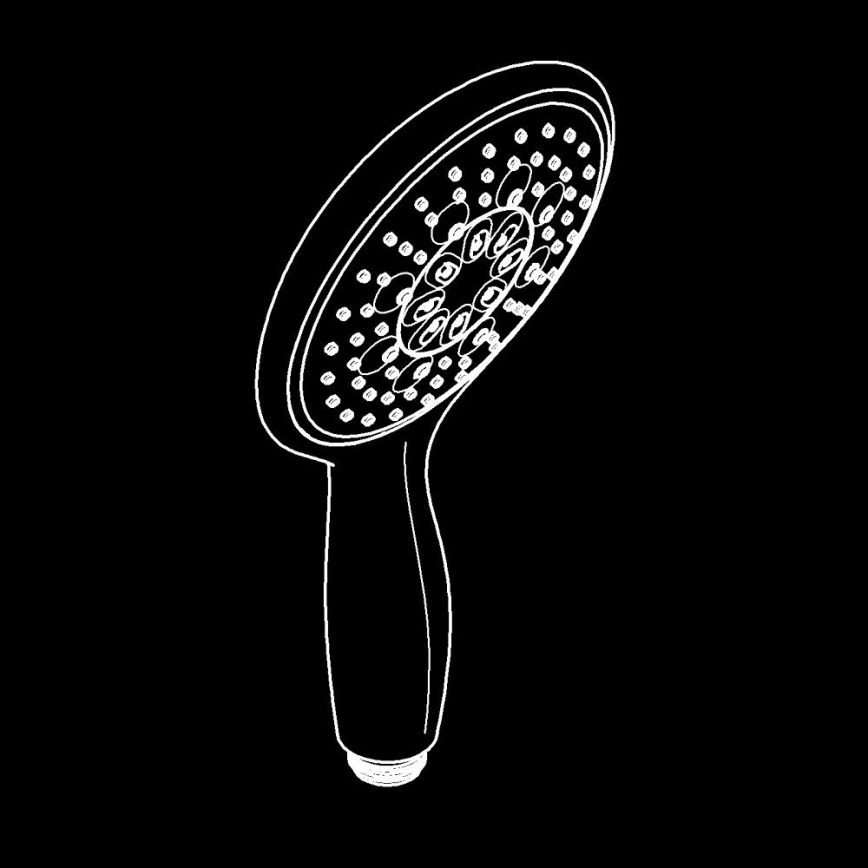 GROHE 26107000 - Ručna tuš ruža VITALIO RAIN 130 mm, sjajni krom