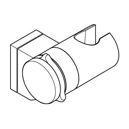 GROHE 261832431 - Zidni držač tuša VITALIO UNIVERSAL crna