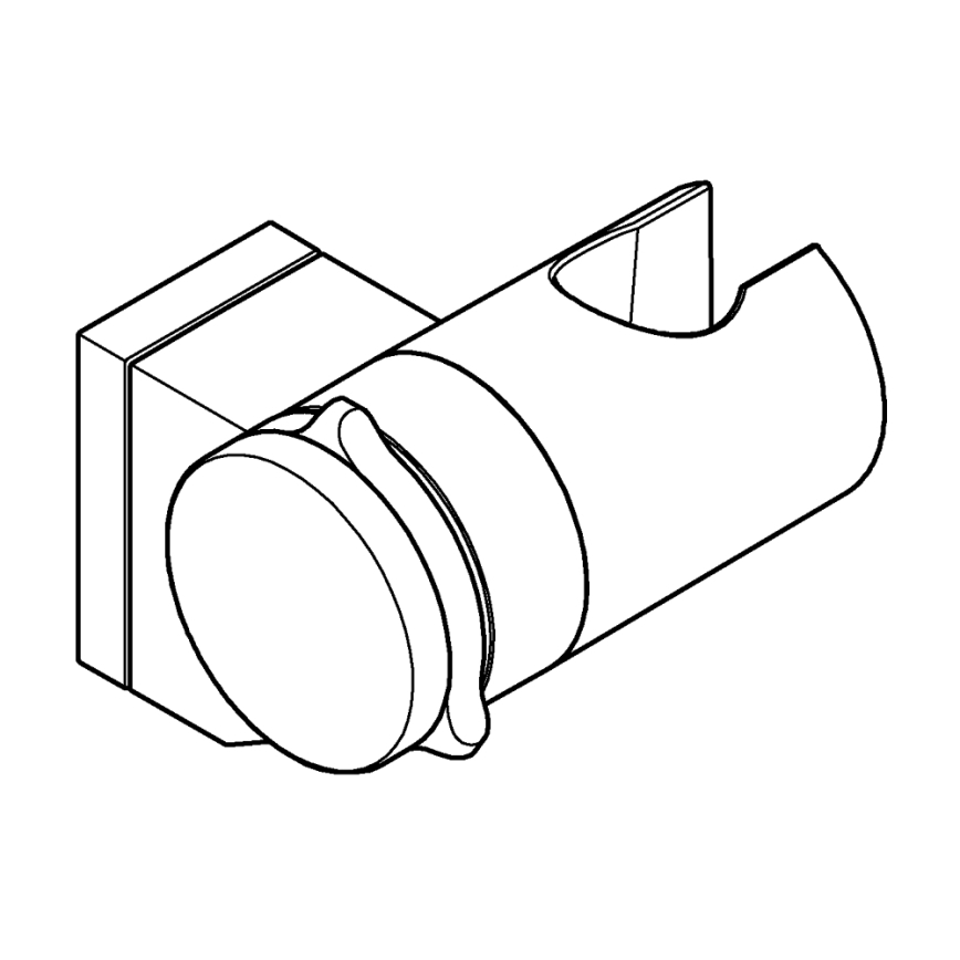 GROHE 261832431 - Zidni držač tuša VITALIO UNIVERSAL crna