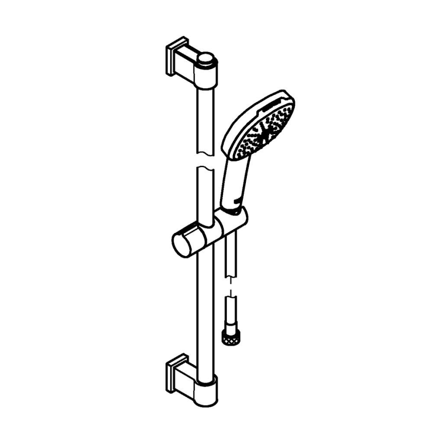 GROHE 2639810E - Set za tuširanje VITALIO COMFORT 110, 600 mm, sjajni krom