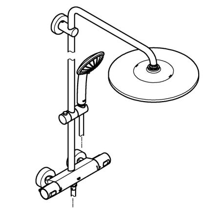 GROHE 26400001 - Tuš sustav VITALIO JOY SYSTEM 310 450 mm sjajni krom