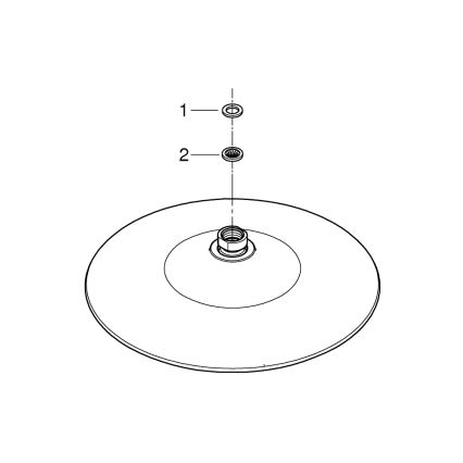 GROHE 26455000 - Glava tuša EUPHORIA 260 260 mm sjajni krom