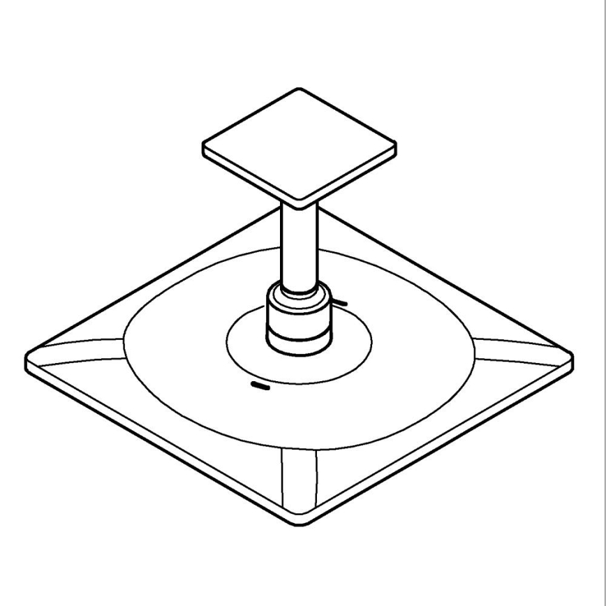 GROHE 26481000 - Komplet glave tuša RAINSHOWER SMARTACTIVE 310 CUBE 310 mm krom