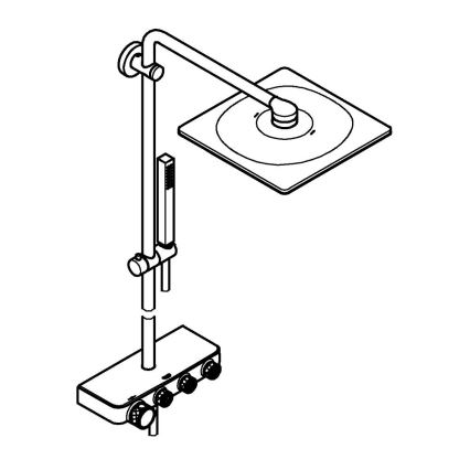 GROHE 26508000 - Tuš sustav EUPHORIA SMARTCONTROL 310 CUBE, sjajni krom