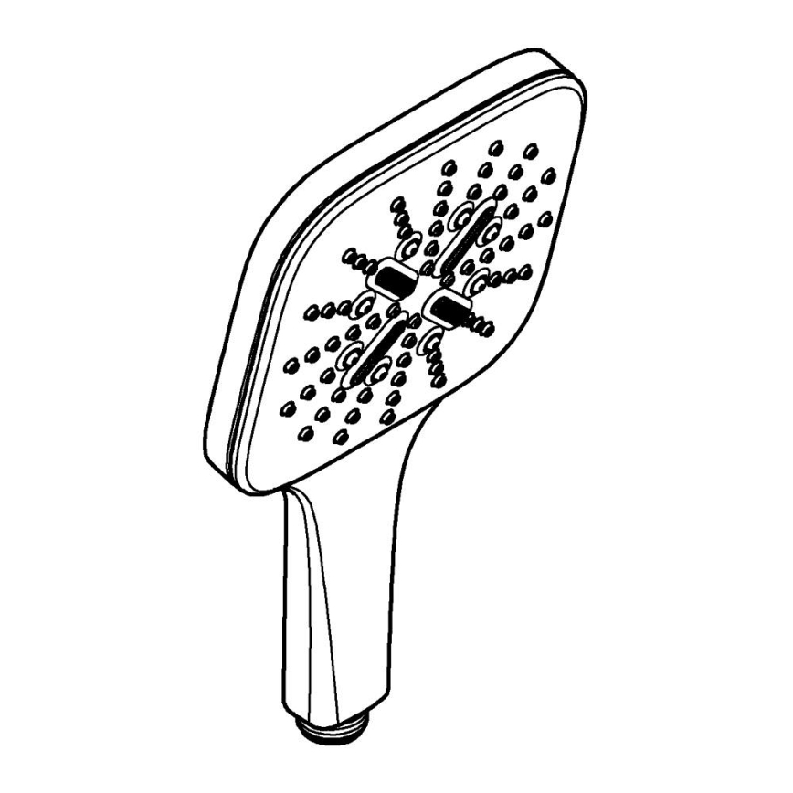 GROHE 26550000 - Ručni tuš RAINSHOWER SMARTACTIVE 130 CUBE sjajni krom