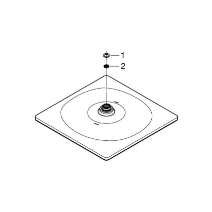 GROHE 26568000 - Tuš glava RAINSHOWER MONO 310 CUBE 310 × 310 mm krom