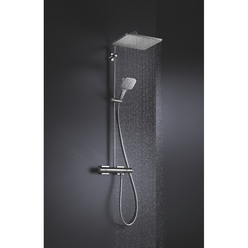 GROHE 26582000 - Ručna tuš glava RAINSHOWER SMARTACTIVE 130 CUBE polirani krom