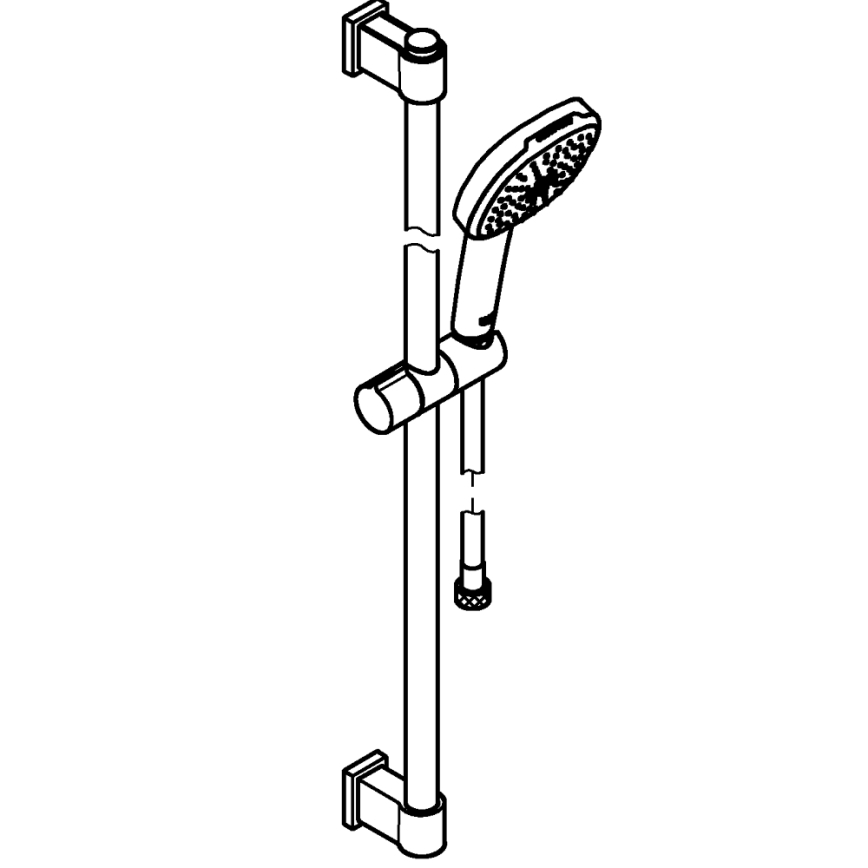 GROHE 26931001 - Tuš set VITALIO COMFORT 110, 900 mm, sjajni krom