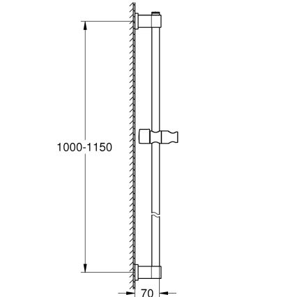 GROHE 26970001 - Tuš šipka VITALIO UNIVERSAL 1150 mm sjajni krom