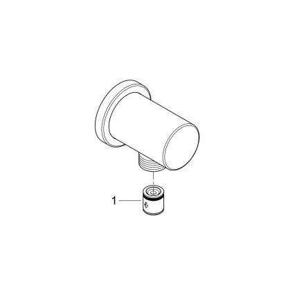 GROHE 27057DL0 - Zidno koljeno RAINSHOWER DN 15, brušeni bakar