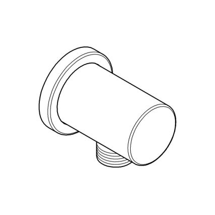 GROHE 27057DL0 - Zidno koljeno RAINSHOWER DN 15, brušeni bakar