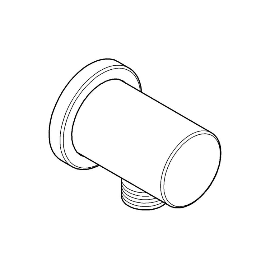 GROHE 27057DL0 - Zidno koljeno RAINSHOWER DN 15, brušeni bakar
