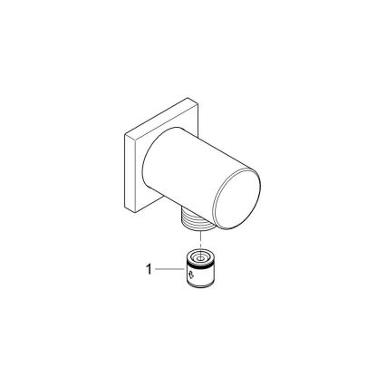 GROHE 27076000 - Zidno koljeno RAINSHOWER sjajni krom