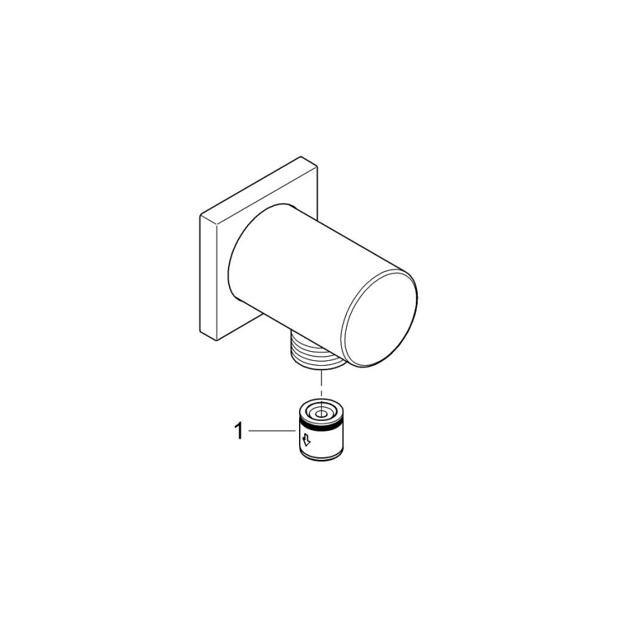 GROHE 27076000 - Zidno koljeno RAINSHOWER sjajni krom