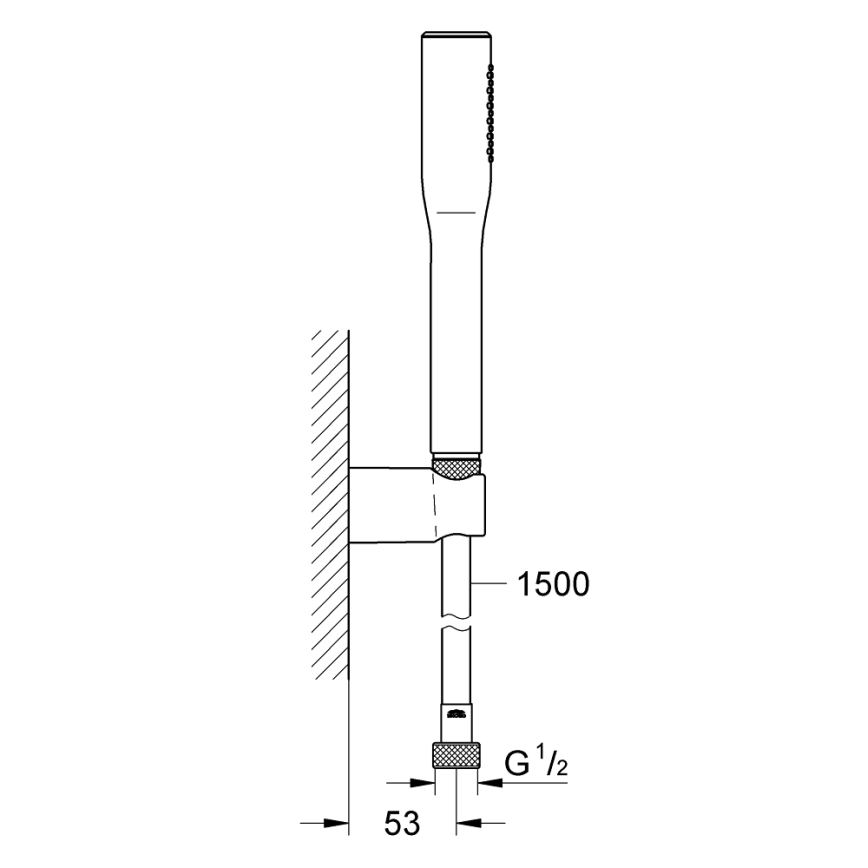 GROHE 27369000 - Set za tuširanje EUPHORIA COSMOPOLITAN STICK 1500 mm sjajni krom