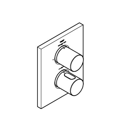 GROHE 27618000 - Termostatski poklopac GROHTHERM F, sjajni krom