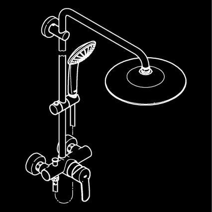 GROHE 27684001 - Tuš sustav VITALIO JOY 260 450 mm, sjajni krom