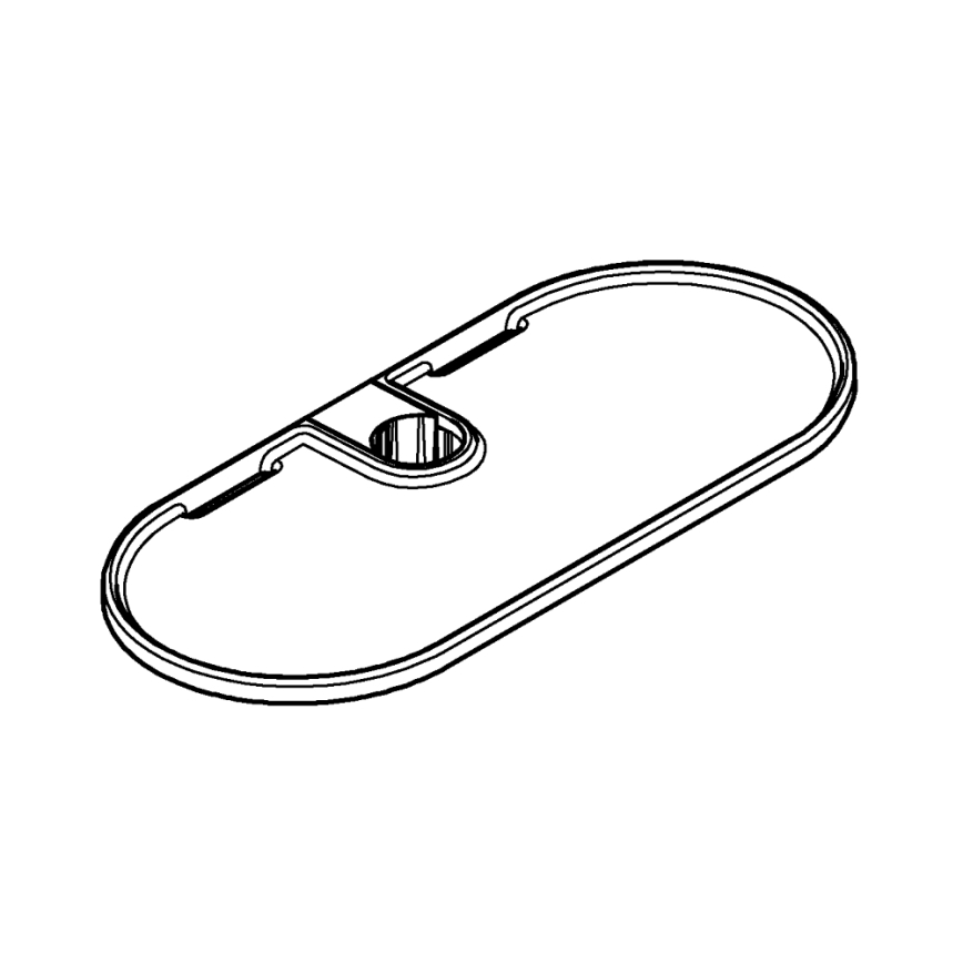 GROHE 27725001 - Polica VITALIO UNIVERSAL 222 x 100 mm bijela