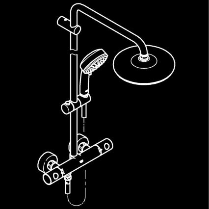 GROHE 27922001 - Tušni sustav TEMPESTA COSMOPOLITAN 210, sjajni krom