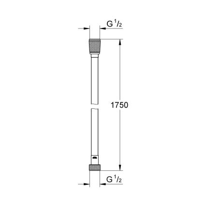 GROHE 28388GL0 - tuš crijevo SILVERFLEX 1750 mm, brušeno zlato