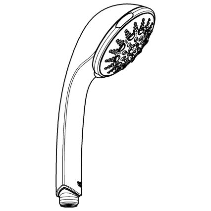 GROHE 28796000 - Ručni tuš RELEXA 100 Five 100 mm sjajni krom