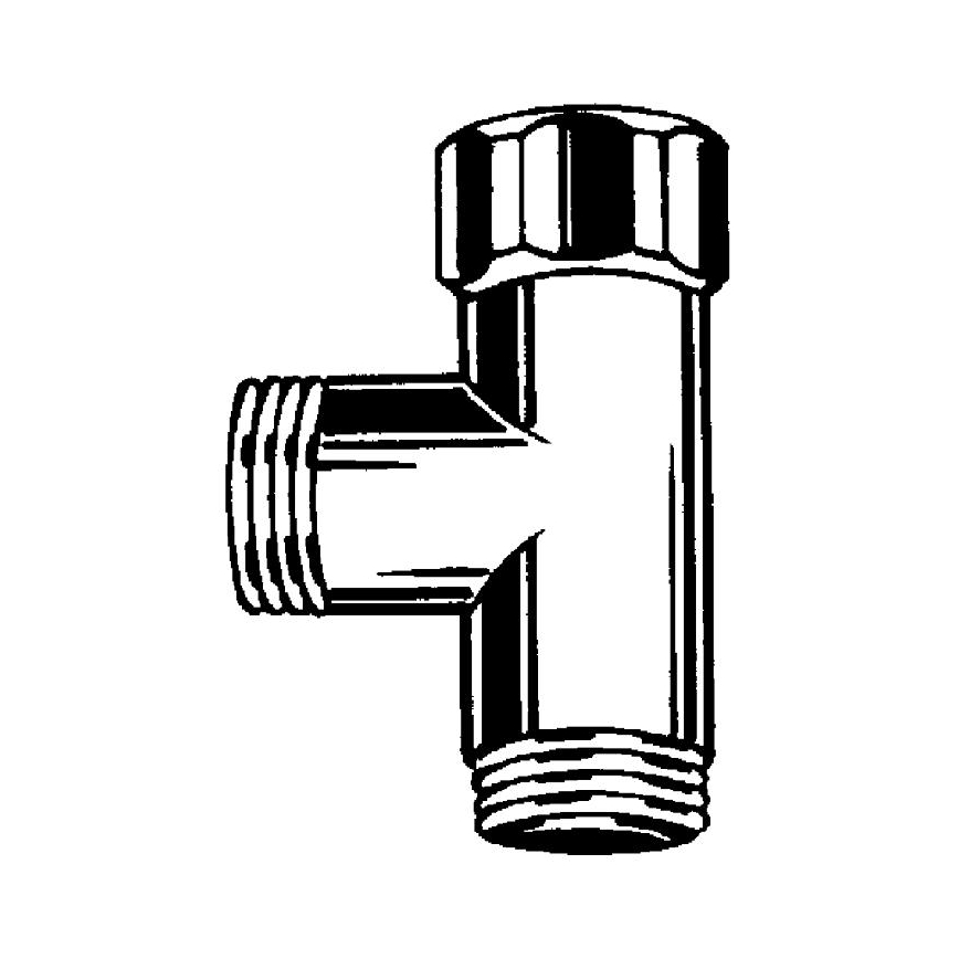 GROHE 28874000 - T-komad DN 15, sjajni krom