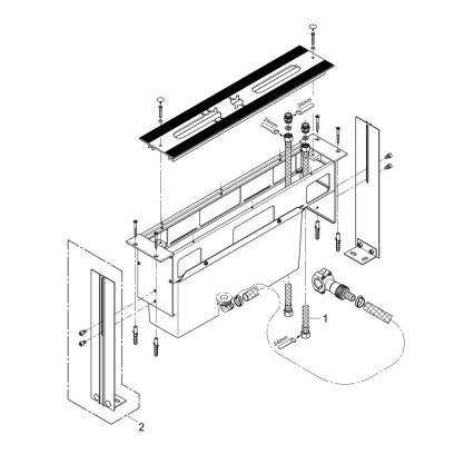 GROHE 29037000 - Ugradbeno tijelo za miješalicu za kadu s otvorom Ø 45 mm, sjajni krom