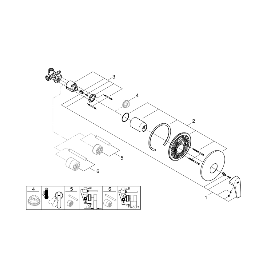 GROHE 29116000 - Tuš miješalica START FLOW u sjajnom kromu