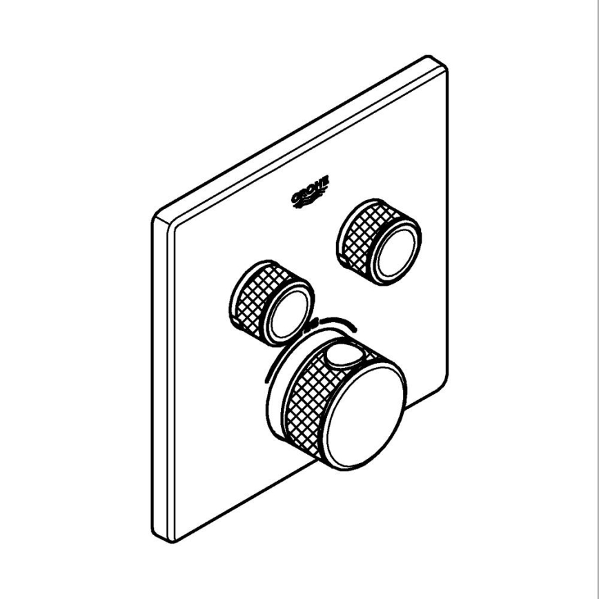 GROHE 29124A00 - Termostatska miješalica GROHTHERM SMARTCONTROL grafit