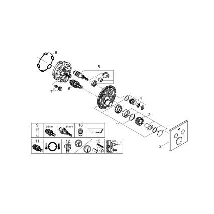 GROHE 29124A00 - Termostatska miješalica GROHTHERM SMARTCONTROL grafit