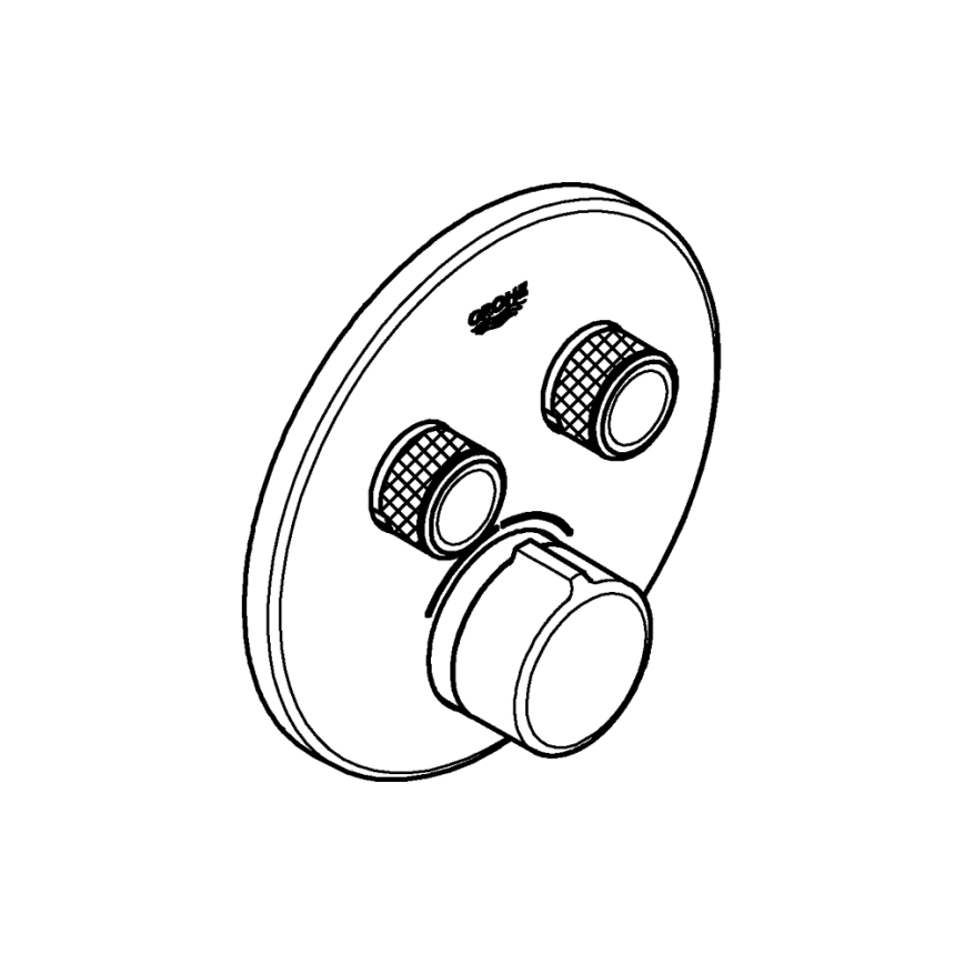 GROHE 29145000 - Poklopac podžbukne baterije SMARTCONTROL, sjajni krom