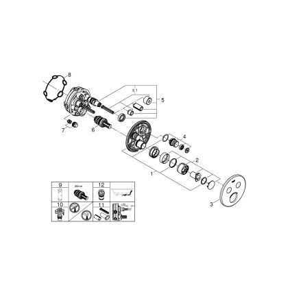 GROHE 29145000 - Poklopac podžbukne baterije SMARTCONTROL, sjajni krom