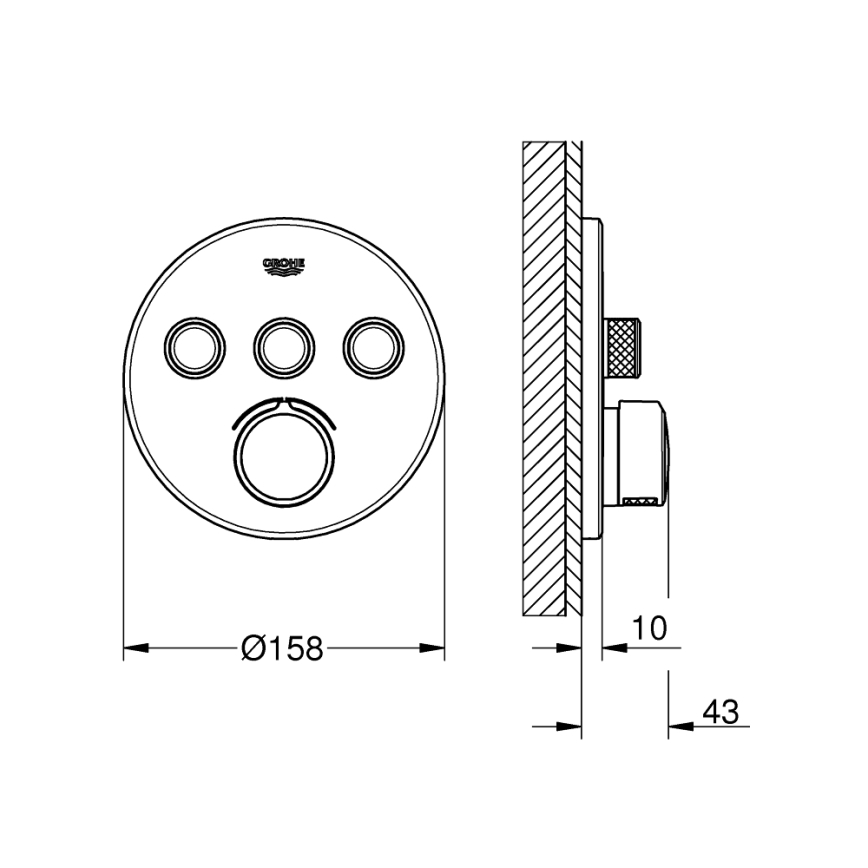 GROHE 29146000 - Miješalica SMARTCONTROL sjajni krom
