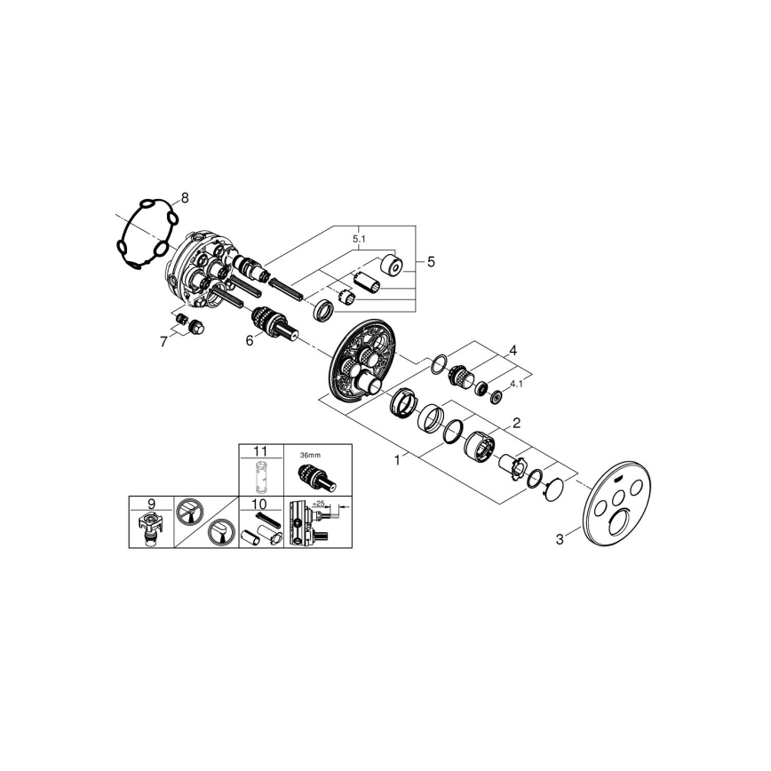 GROHE 29146000 - Miješalica SMARTCONTROL sjajni krom