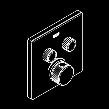 GROHE 29156LS0 - Termostat za podžbuknu ugradnju GROHTHERM SMARTCONTROL bijela