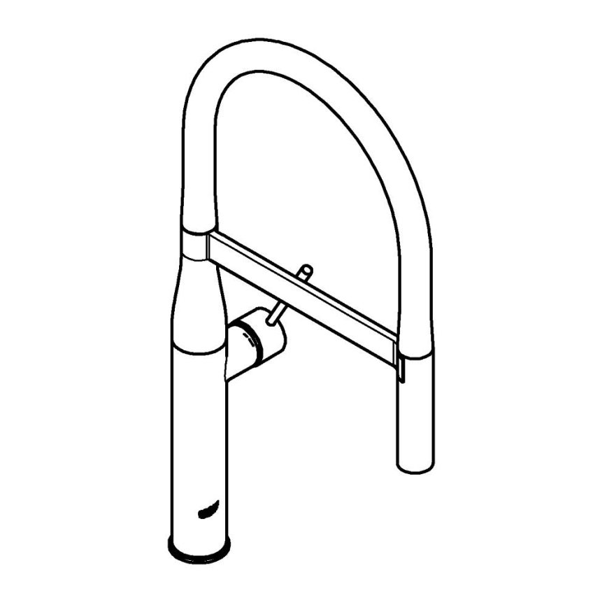 GROHE 30294A00 - Kuhinjska miješalica ESSENCE, grafit