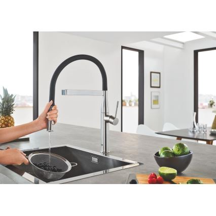 GROHE 30294DC0 - Kuhinjska miješalica za sudoper ESSENCE, nehrđajući čelik
