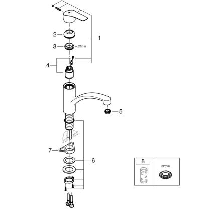 GROHE 30530002 - Kuhinjska slavina START, sjajni krom