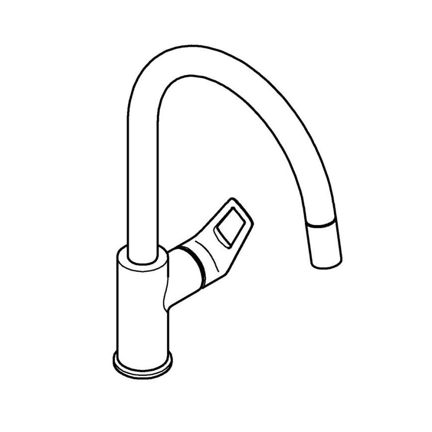 GROHE 30556000 - Kuhinjska miješalica START LOOP 357 mm sjajni krom