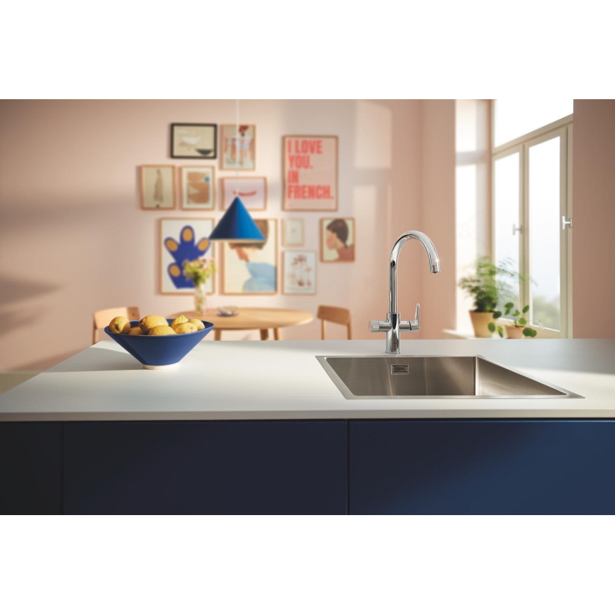 GROHE 30592000 - Kuhinjska slavina BLUE PURE StartCurve 411 mm sjajni krom