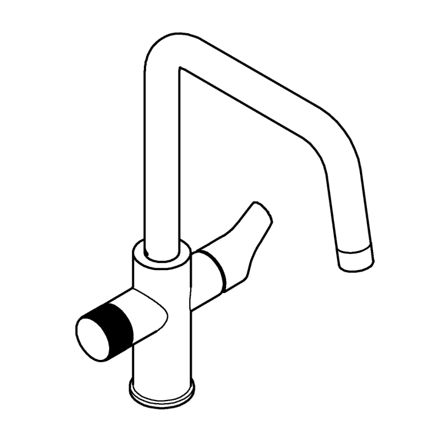 GROHE 30595000 - Kuhinjska slavina BLUE PURE Start 366 mm, sjajni krom