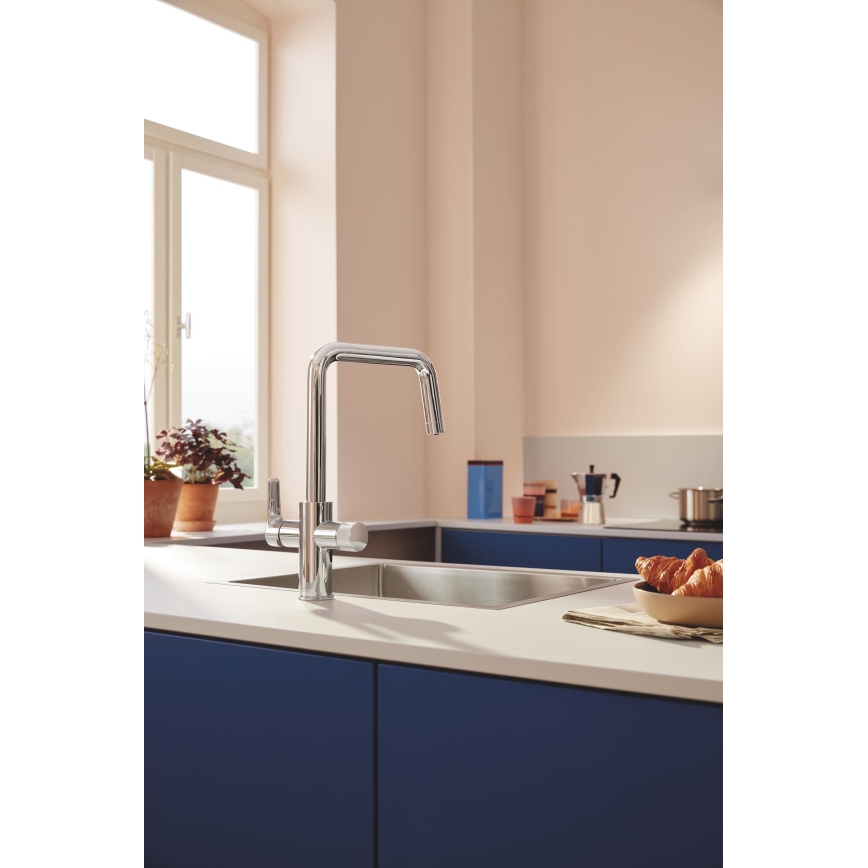 GROHE 30596000 - Kuhinjska miješalica BLUE PURE s integriranim filtrom, sjajni krom