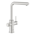 GROHE 30601DC0 - Kuhinjska miješalica BLUE PURE s izvlačnom prskalicom, nehrđajući čelik