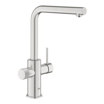 GROHE 30601DC0 - Kuhinjska miješalica BLUE PURE s izvlačnom prskalicom, nehrđajući čelik