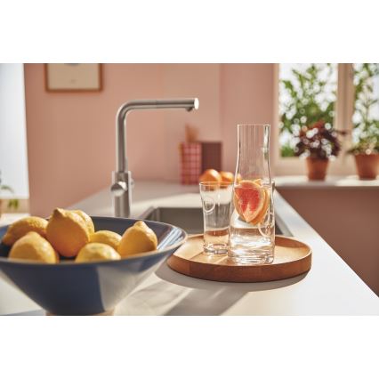 GROHE 30601DC0 - Kuhinjska slavina BLUE PURE s izvlačivom ručicom, od nehrđajućeg čelika