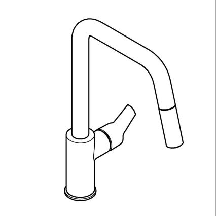 GROHE 306312430 - Kuhinjska miješalica QUICKFIX START 362 mm crna